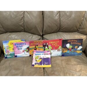 Froggy Books By Jonathan London Lot Of 6 PB Bakes A Cake Sleepover Eats Out